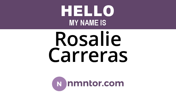 Rosalie Carreras