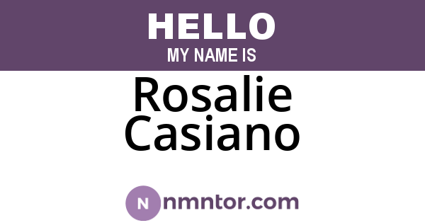 Rosalie Casiano