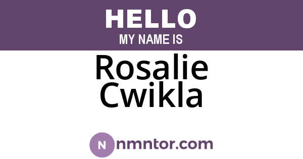 Rosalie Cwikla