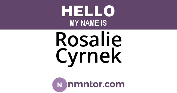 Rosalie Cyrnek