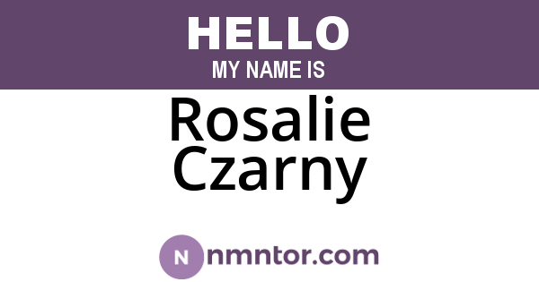 Rosalie Czarny