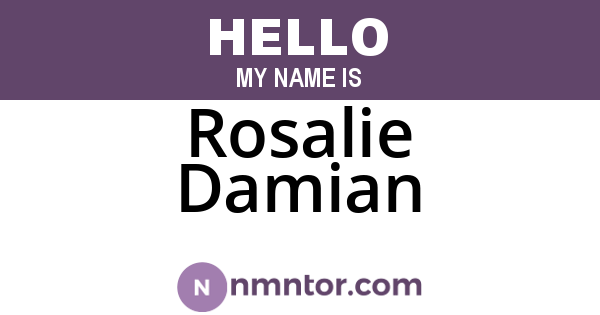 Rosalie Damian