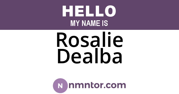 Rosalie Dealba
