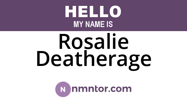 Rosalie Deatherage