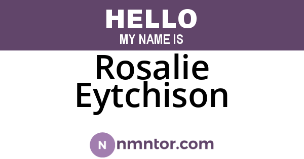 Rosalie Eytchison