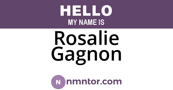 Rosalie Gagnon