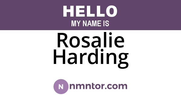 Rosalie Harding