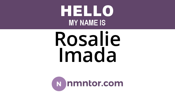 Rosalie Imada