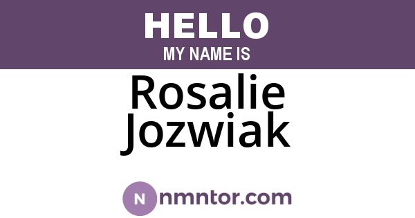 Rosalie Jozwiak
