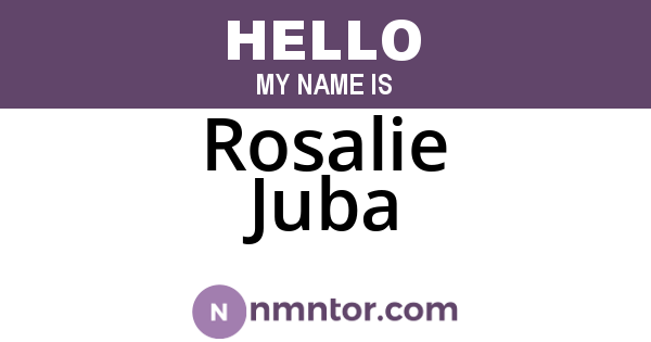 Rosalie Juba