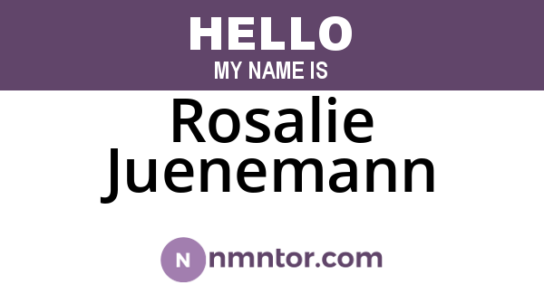 Rosalie Juenemann