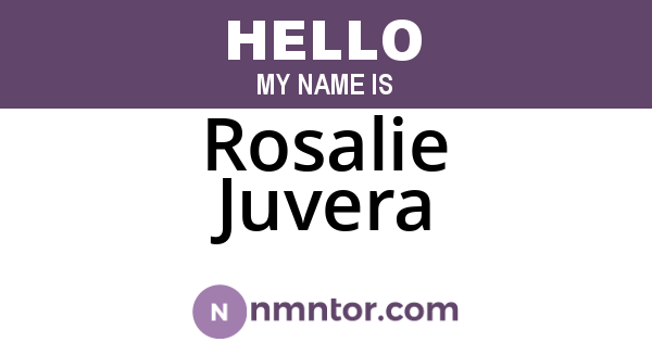 Rosalie Juvera