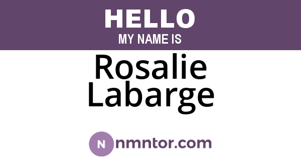 Rosalie Labarge