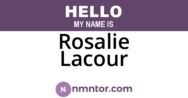 Rosalie Lacour