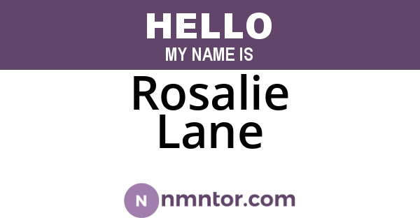 Rosalie Lane