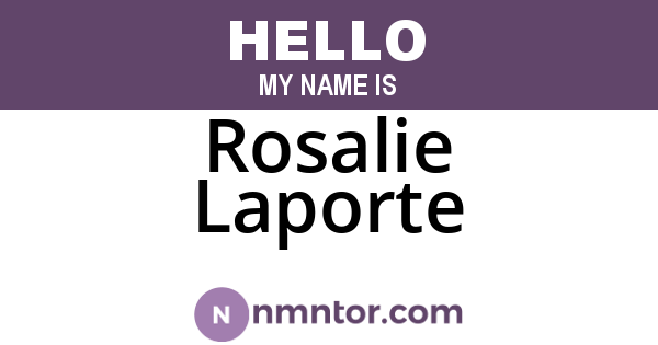 Rosalie Laporte