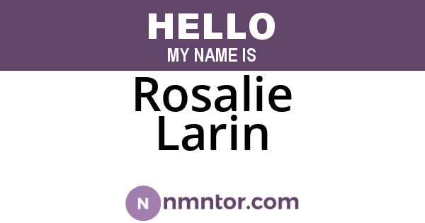 Rosalie Larin