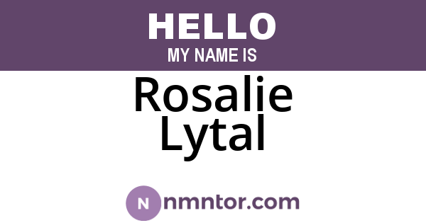 Rosalie Lytal