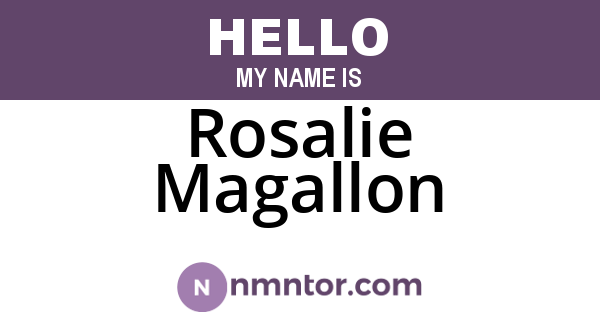 Rosalie Magallon