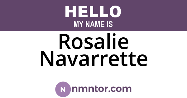 Rosalie Navarrette