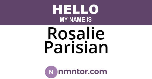 Rosalie Parisian