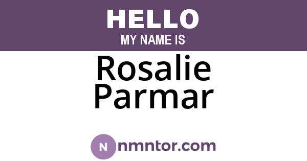 Rosalie Parmar