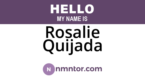 Rosalie Quijada