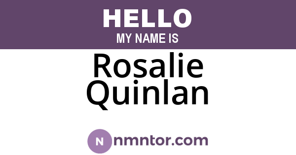 Rosalie Quinlan