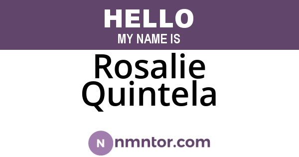 Rosalie Quintela