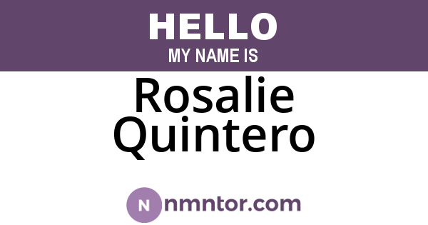 Rosalie Quintero
