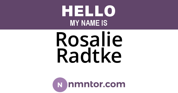 Rosalie Radtke