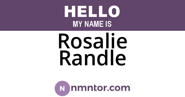 Rosalie Randle