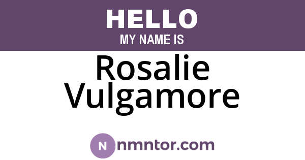 Rosalie Vulgamore