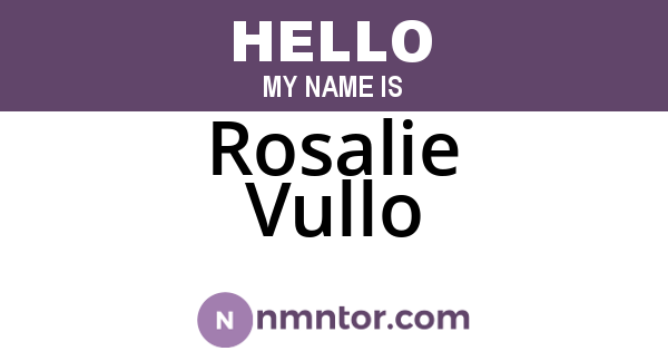 Rosalie Vullo