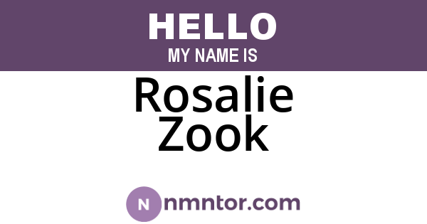 Rosalie Zook