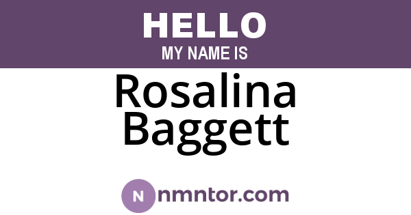 Rosalina Baggett