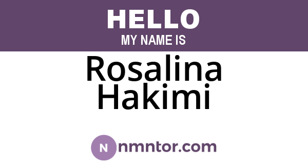 Rosalina Hakimi