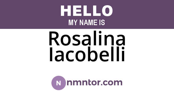 Rosalina Iacobelli