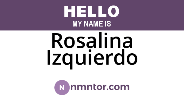Rosalina Izquierdo