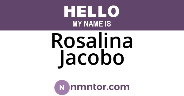 Rosalina Jacobo