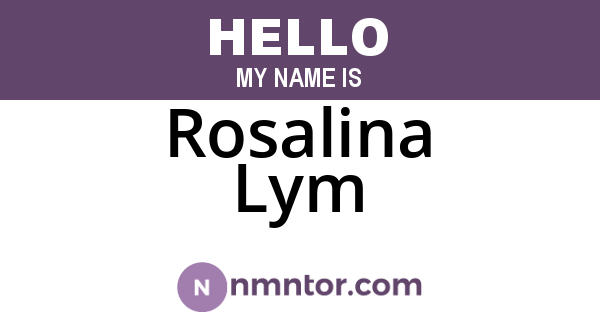 Rosalina Lym
