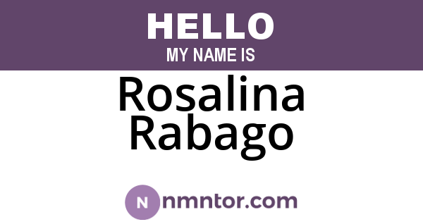 Rosalina Rabago
