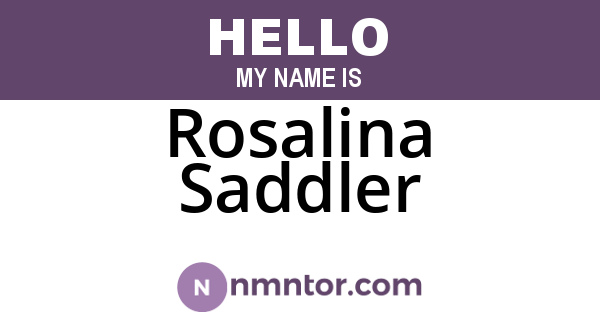 Rosalina Saddler