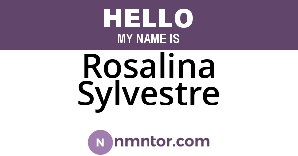 Rosalina Sylvestre