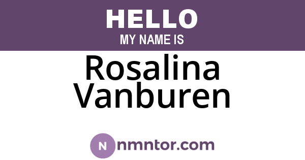Rosalina Vanburen
