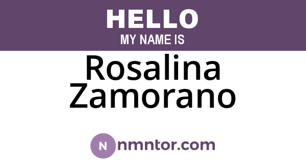 Rosalina Zamorano