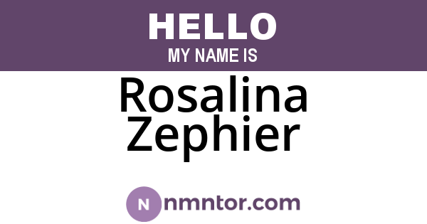 Rosalina Zephier