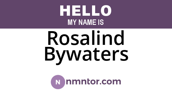 Rosalind Bywaters