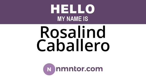 Rosalind Caballero