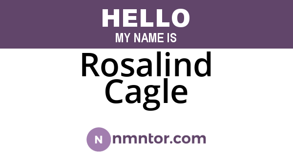 Rosalind Cagle